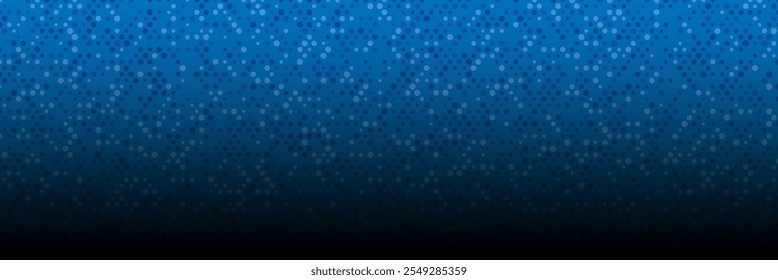 Abstractas Anuncio geométrico con círculos de diferentes tamaños. Fondo degradado en semitonos azules