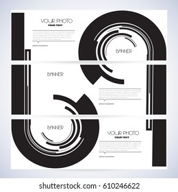Abstract geometric banner design for Your advertising