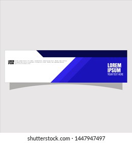 Abstract geometric banner, flat for website design.