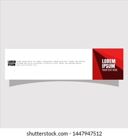 Abstract geometric banner, flat for website design.