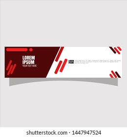 Abstract geometric banner, flat for website design.