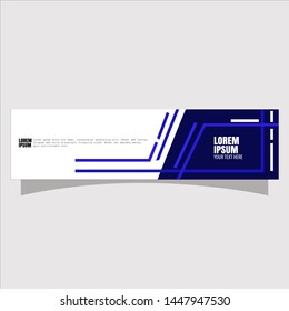 Abstract geometric banner, flat for website design.