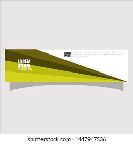Abstract geometric banner, flat for website design.