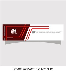 Abstract geometric banner, flat for website design.