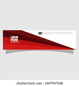 Abstract geometric banner, flat for website design.