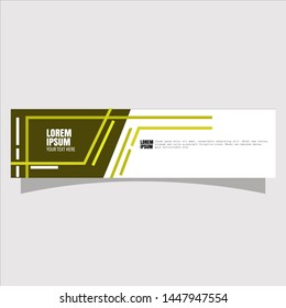 Abstract geometric banner, flat for website design.