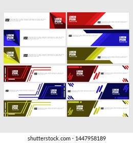 Abstract geometric banner, flat for website design.