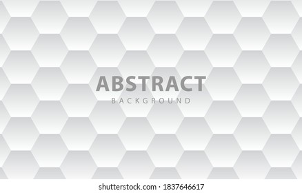 Abstract geometric banner on white and gray background. vector