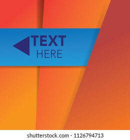 Abstract geometric banner orange background for technology, business, computer or electronics products
