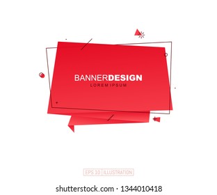 Abstract geometric banner. Template for banner, brochure, book cover, booklet, application, web design. Vector illustration.