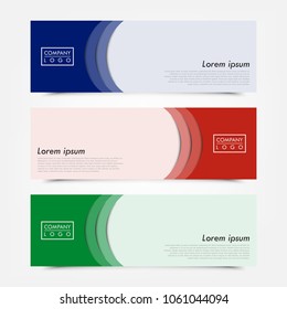 abstract geometric banner template, header template, banner for web template, card banner template, design for business presentation - vector illustration