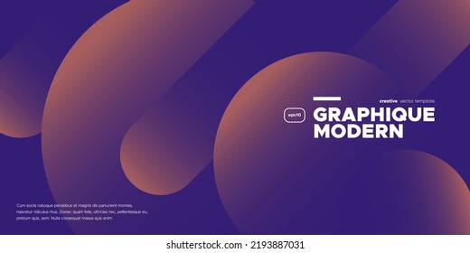 Abstract geometric banner template. Vector illustration. 