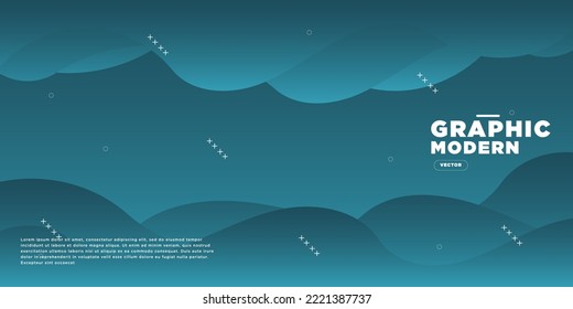 Abstract geometric banner template vector