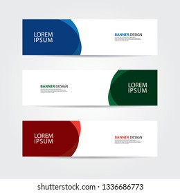 Abstract geometric banner web template. header background for website design.