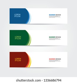 Abstract geometric banner web template. header background for website design.