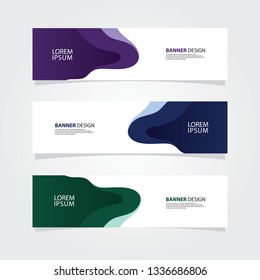 Abstract geometric banner web template. header background for website design.