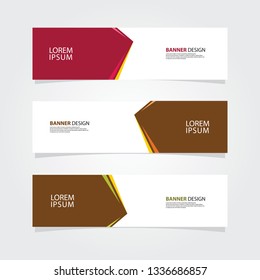 Abstract geometric banner web template. header background for website design.