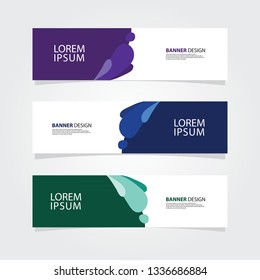 Abstract geometric banner web template. header background for website design.