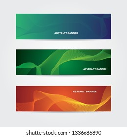 Abstract geometric banner web template. header background for website design.