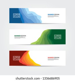 Abstract geometric banner web template. header background for website design.