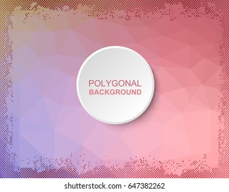 Abstract geometric banner,Polygonal background.Vector illustration.