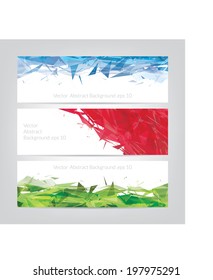 Abstract Geometric Banners - eps 10