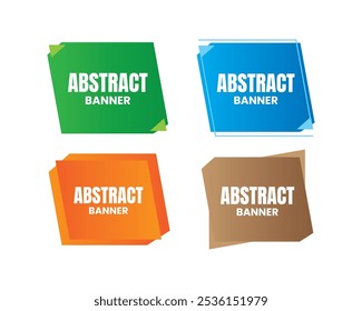 Anuncios geométricos Abstractas Establecer forma de Colección