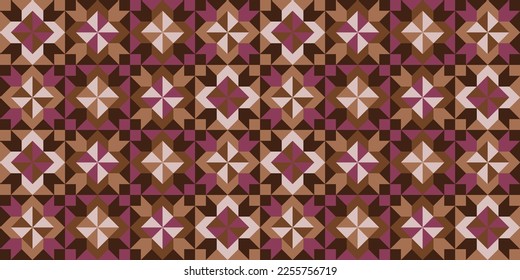 Resumen del patrón sin fisuras geométrico del tejido de grano. Diseño de parches. Ilustración vectorial. Perfecto para el confort, los textiles, el diseño interior y la ropa. 