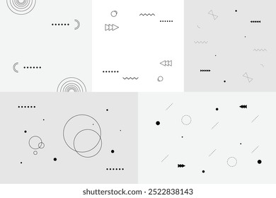 Formas geométricas básicas abstratas, modelo de composição de elemento gráfico no plano de fundo