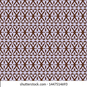 Abstract Geometric Batik pattern vector background. Trendy Ornament for fabric, wallpaper, packaging, wrapping, decorative print, and wall.