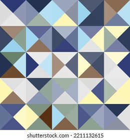 Abstract geometric Bauhaus pattern design. Vector circle, triangle and square lines color art design. Colorful Bauhaus background pattern. 