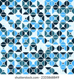 Abstract geometric Bauhaus pattern design. Vector circle, triangle and square lines color art design. Colorful Bauhaus background pattern.