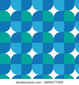 Abstract Geometric Bauhaus Style Pattern  