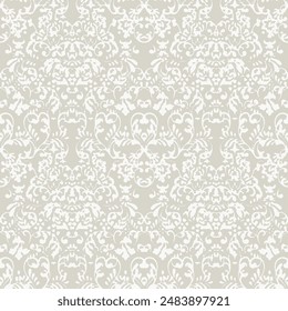 abstract geometric beige white broken  line shapes stripes seamless pattern design in vector