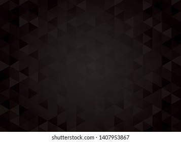 Abstract geometric black background. Hipster triangular mosaic backrop