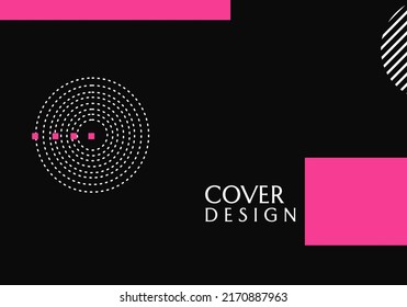 fondo negro geométrico abstracto. diseño simple y elegante para banner, portada, sitio web