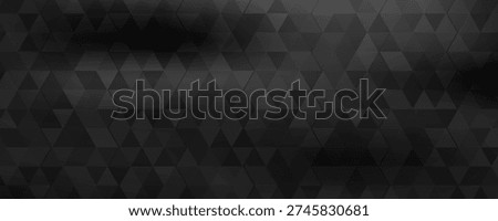 Abstract geometric black background with triangles