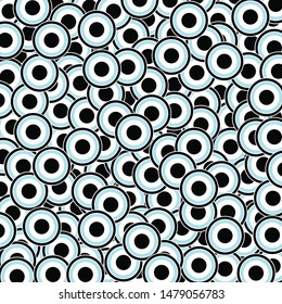 Abstract geometric black and blue pattern.