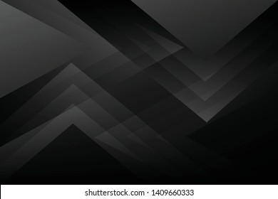 Abstract geometric black color background, vector illustration