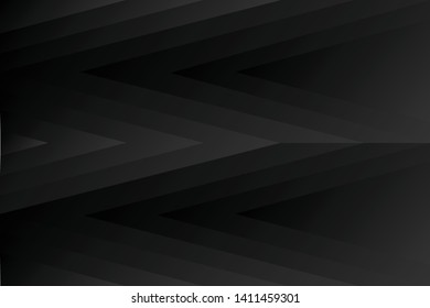 Abstract geometric black color background, vector illustration