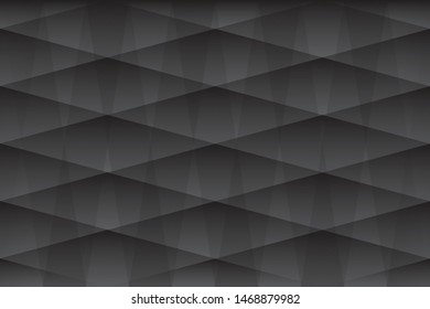 Abstract geometric black color background, vector illustration