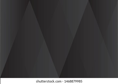 Abstract geometric black color background, vector illustration