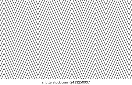 patrón abstracto de línea delgada de onda de esquina geométrica negra.