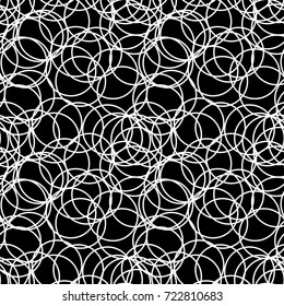 Abstract geometric black deco art hexagon pattern sacred geometry grid. Geometry triangle trippy seamless pattern background. Vector.