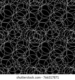 Abstract geometric black deco art hexagon pattern sacred geometry grid. Geometry triangle trippy seamless pattern background. Vector.