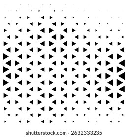 Abstract geometric black graphic design triangle halftone pattern