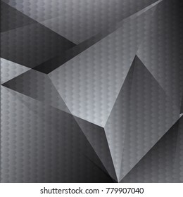 Abstract geometric black and gray color for design  background, Business Concept, vector illustration