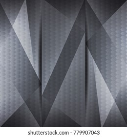 Abstract geometric black and gray color for design  background, Business Concept, vector illustration