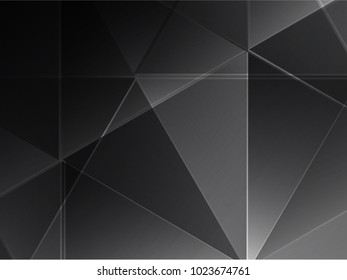 Abstract geometric black and gray with space modern design on Light gray silver background, vector illustration eps 10