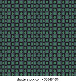 Abstract geometric black green pattern black emerald texture with square. Illusion background